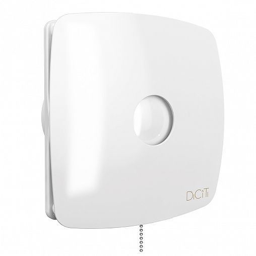 Вентилятор осевой вытяжной DiCiTi Rio 5C-02 D125, с обратным клапаном и тяговым выключателем фото
