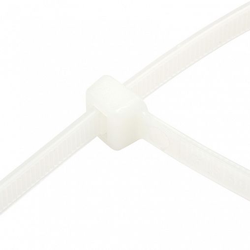 Хомут-стяжка Rexant, нейлон, 4,8 x 350 мм, 100 шт, белый фото