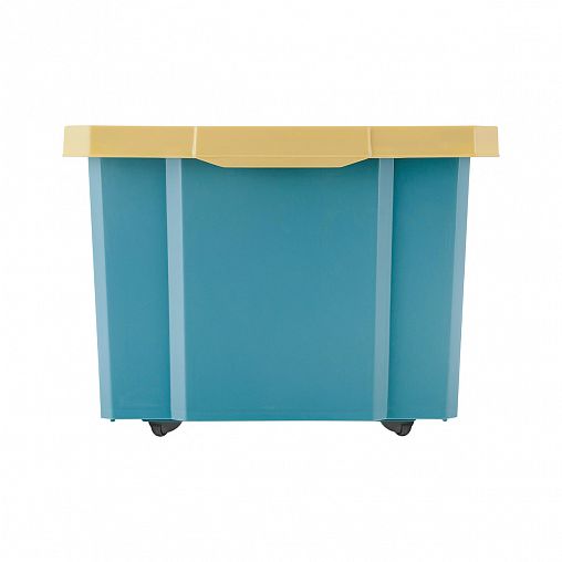 Ящик для игрушек на колесах Lalababy Follow Me, 61 x 40,5 x 33 см, 57 л, синий колокольчик фото