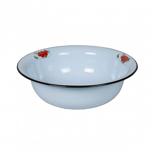 Таз эмалированный СтальЭмаль, 12 л, с декором фото