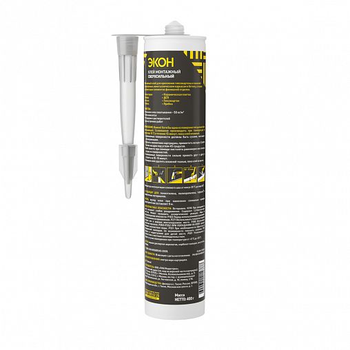 Клей монтажный Экон сверхсильный, 400 г, белый фото