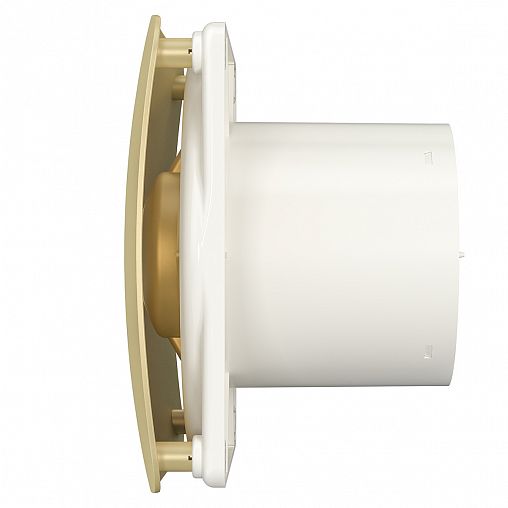 Вентилятор осевой вытяжной DiCiTi Rio 4C Champagne D100, с обратным клапаном фото