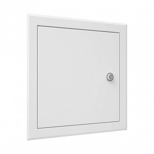 Люк-дверца ревизионная Evecs ЛТ2020МЗп, стальная с замком, с фланцем 200 x 200 мм, 260 x 260 мм фото