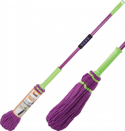 Швабра для пола Рыжий кот MopM11 Твист, насадка из микрофибры фото