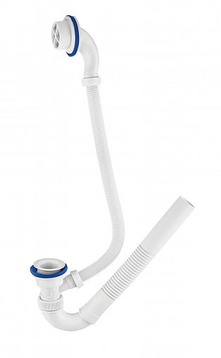 Сифон для ванн Wirquin Эконом поворотный белый фото