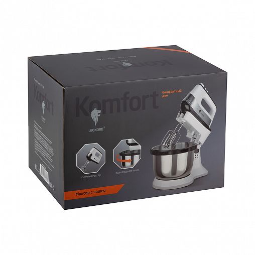 Стационарный миксер с чашей Leonord LE-1740, 5 скоростей, 600 Вт фото