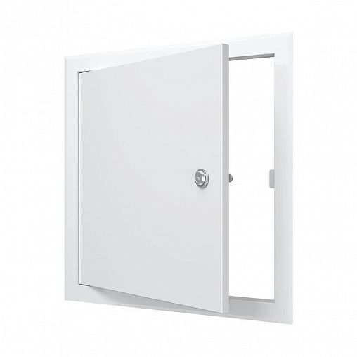 Люк-дверца ревизионная Evecs ЛТ4040МЗп, стальная с замком, с фланцем 400 x 400 мм, 460 x 460 мм фото