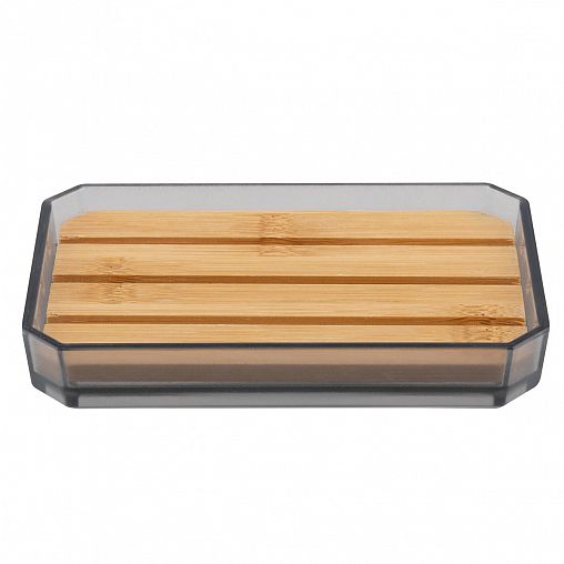 Мыльница с решеткой Рыжий кот Оникс, серая фото Мыльница с решеткой Рыжий кот Оникс, серая фото