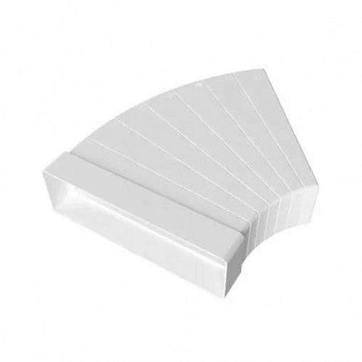 Колено горизонтальное Era 511КРП, разноугловое, пластик, 55 x 110 мм фото