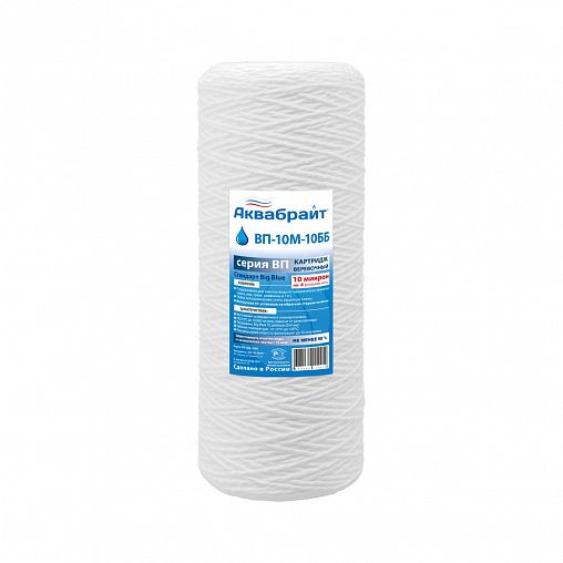 Веревочный картридж для механической очистки Аквабрайт ВП-10М-10ББ, 10 Big Blue фото