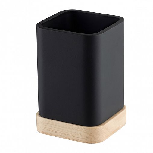 Стакан для зубных щеток Leonord Sydney, черный фото