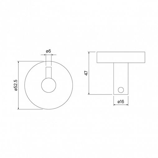 Крючок IDDIS Sena, хром фото