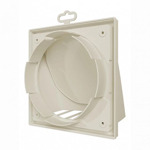 Выход стенной вытяжной Era 1919К15.16ФВ Ivory, 190 x 190 мм, обратный клапан, D 150/160 мм фото