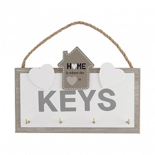 Ключница Волшебная страна, 4 крючка, с подвесом фото