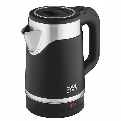 Чайник электрический HomeStar HS-1043, 1,7 л, черный фото