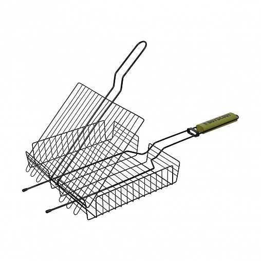 Решетка-гриль Boyscout с антипригарным покрытием и картонным веером, 30 x 25 x 5,5 см фото