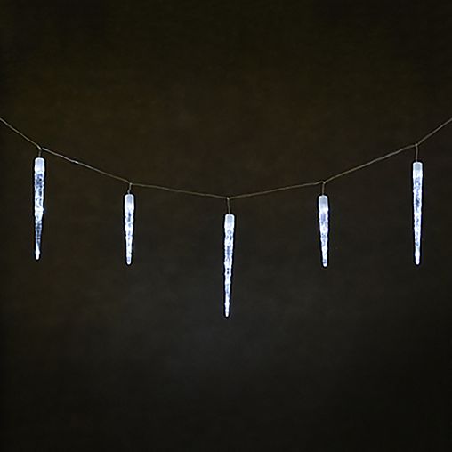 Электрогирлянда Vegas Сосульки, 32 LED ламп, 8 режимов, 2,1 x 0,3 м, холодный свет фото