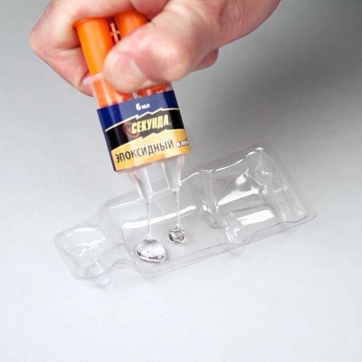 Клей эпоксидный Секунда 3 минуты, 2 х 3 мл, прозрачный фото