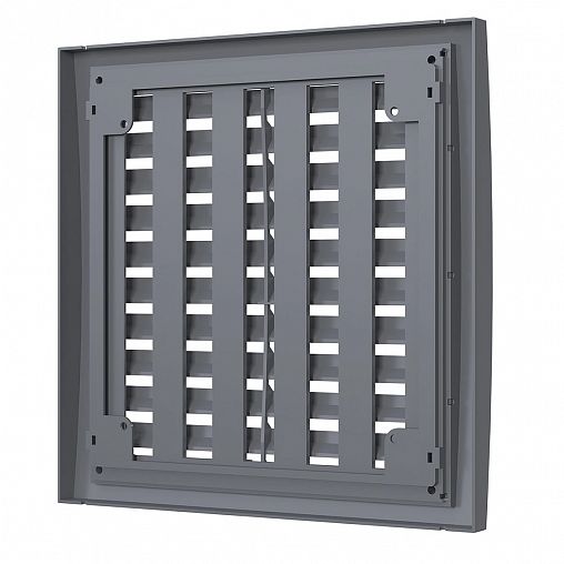 Разъемная регулируемая вентиляционная решетка Era 2020РРПН сер, пластиковая, 200 x 200 мм фото