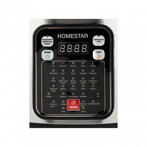 Мультиварка HomeStar HS-2031, 5 л, 900 Вт, черная фото