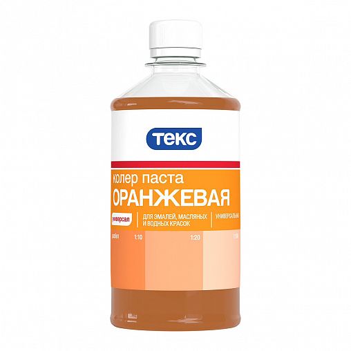 Колер паста Текс Универсал №02, оранжевая, 0,5 л фото