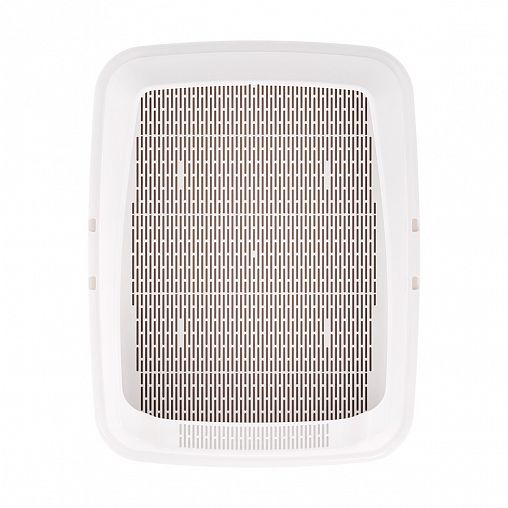 Лоток для животных Альтернатива, с высоким бортом и сеткой, бежевый фото