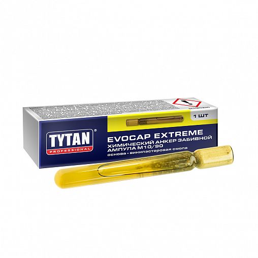 Анкер химический забивной Tytan Professional Evocap Extreme M10/90, ампула фото