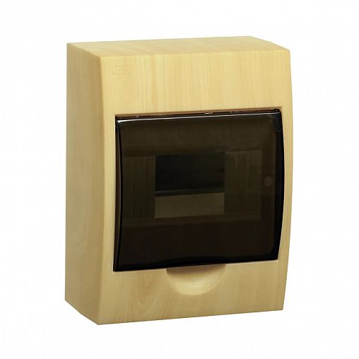 Щиток распределительный навесной IEK Krepta 3 ЩРН-П-6, 6 модулей, IP41, пластиковый, сосна фото