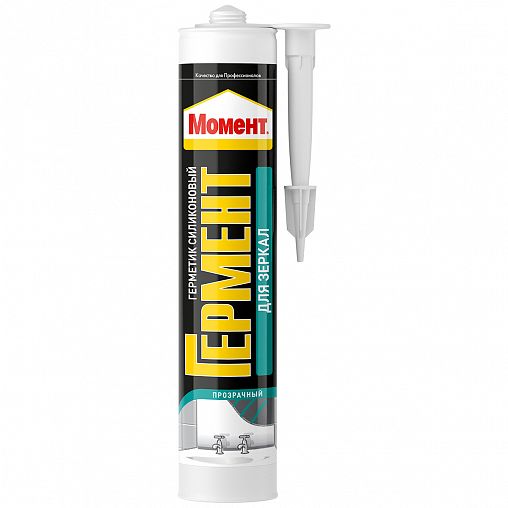 Нейтральный силиконовый герметик для зеркал Момент Гермент 3000273, 280 мл, прозрачный фото