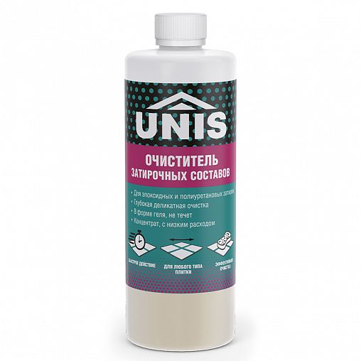 Очиститель затирочных составов Unis, концентрат, 0,5 л фото