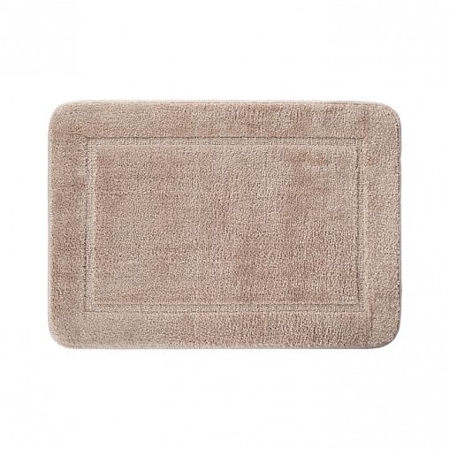 Коврик для ванной IDDIS, микрофибра, 65 x 45 см, светло-коричневый фото
