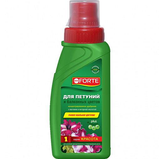 Удобрение жидкое Bona Forte Красота для петуний и балконных цветов, 285 мл фото