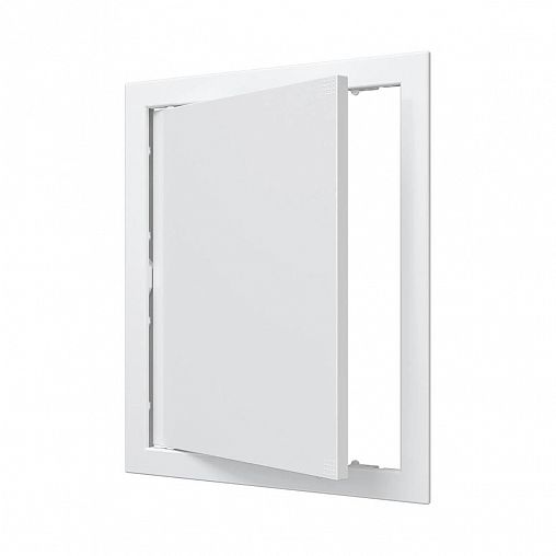 Люк-дверца ревизионная Auramax AD2530, пластик, нажимная, с фланцем 246 x 296 мм, 268 x 318 мм фото