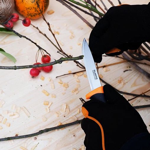 Нож универсальный Plantic by Fiskars, в чехле, 218 мм фото