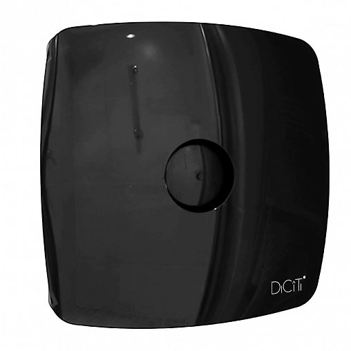 Вентилятор осевой вытяжной DiCiTi Rio 5C Obsidian D125, с обратным клапаном фото
