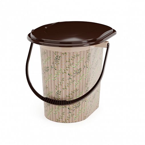 Ведро-туалет Альтернатива, 17 л, плетенка фото