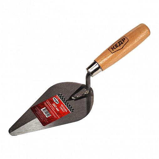 Кельма Кедр Овал, стальная, деревянная ручка, 160 мм фото