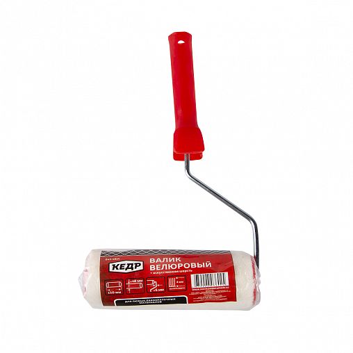 Валик велюровый для лака Кедр, D48 x 150 мм, ворс 4 мм, бюгель 6 мм фото