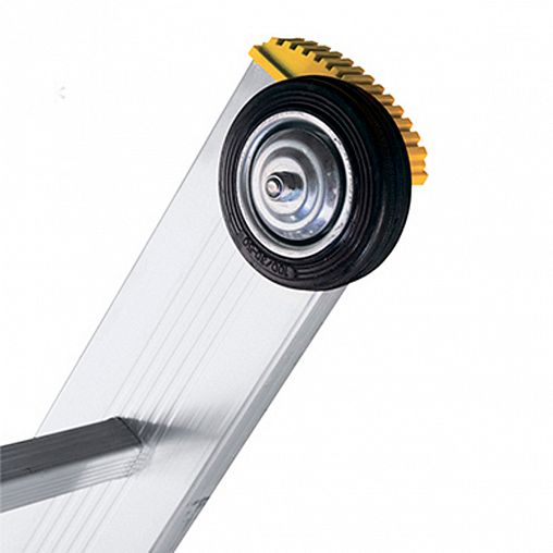 Лестница-стремянка трехсекционная Alumet P3 9310, алюминиевая, 3 x 10 ступеней, 2,96 - 6,89 м фото