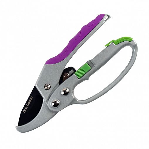 Секатор с защитной дугой Don Gazon, обрезиненные рукоятки, 200 мм фото