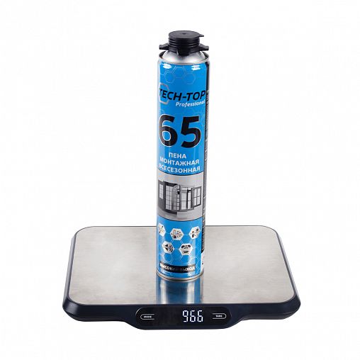 Профессиональная монтажная пена с увеличенным выходом Tech-Top 65 Профи, 840 мл фото