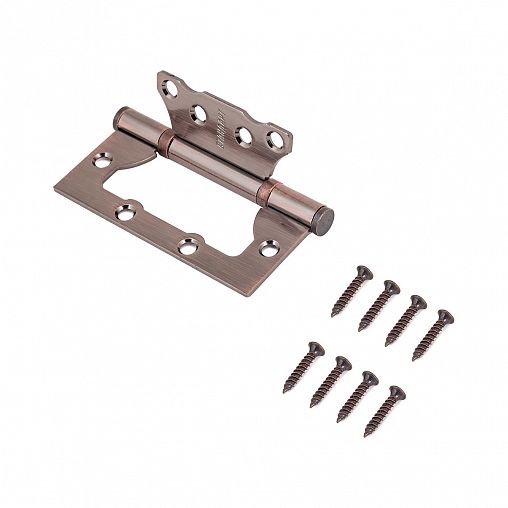 Петля накладная универсальная Стандарт 2BB AC, 100 x 75 x 2,5 мм, медь фото