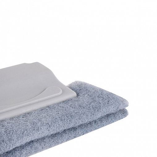 Губка-щетка для труднодоступных мест Рыжий кот, 13,5 x 2,5 x 8,5, набор 2 шт фото