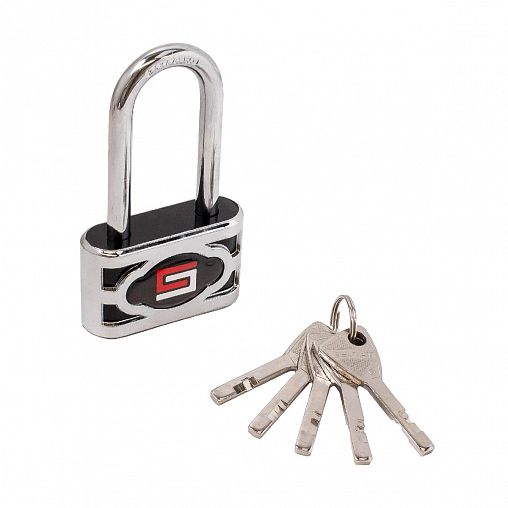 Замок навесной Булат ВС 3-П60-01 ПЛ, d 8 мм, 5 ключей фото