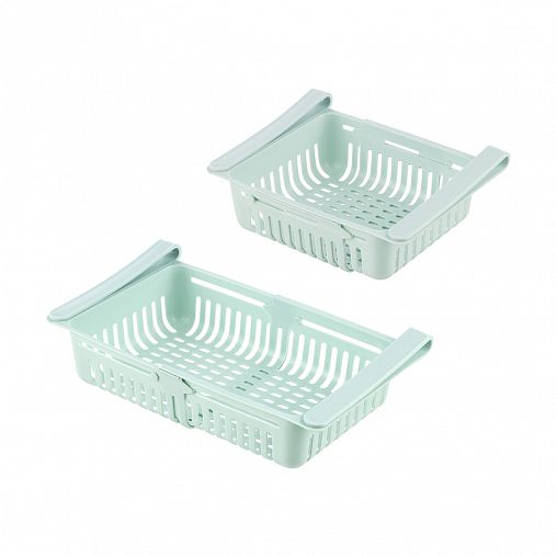 Контейнер-органайзер для холодильника Рыжий кот RC-02, раздвижной, 20(28) x 16 x 7,6 см фото