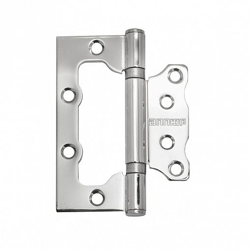 Петля накладная универсальная Аллюр 2BB CP, 100 x 75 x 2,5 мм, хром, 2шт фото