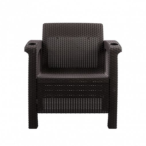 Набор 2-х кресел Альтернатива Ротанг плюс, 73 x 70 x 79 см, мокко фото