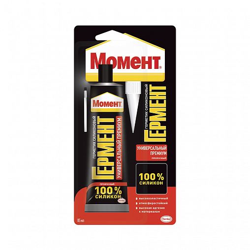 Герметик силиконовый Момент Гермент универсальный Премиум, 85 мл, прозрачный фото