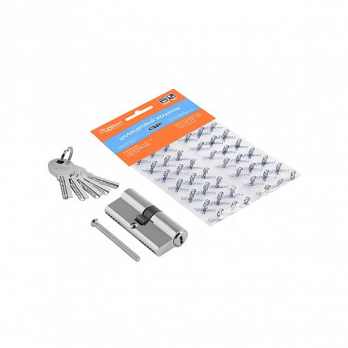 Цилиндровый механизм Нора-М STD AL ЛП-70 (35-35), ключ/ключ, хром фото