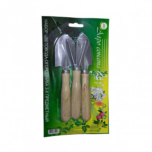 Набор садовых инструментов Агросоната, лопатка, совочек, рыхлитель фото